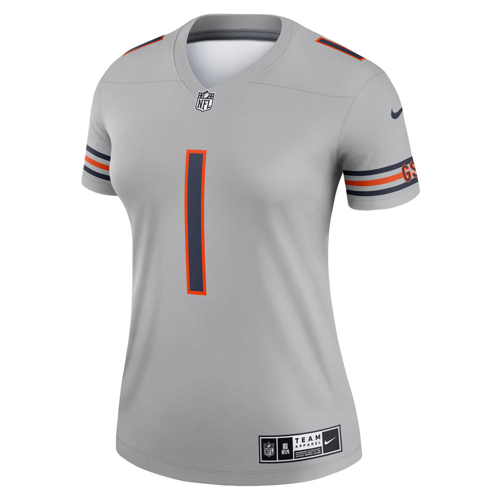 Nike Men's Chicago Bears Justin Fields #1 Alternate White Game Jersey