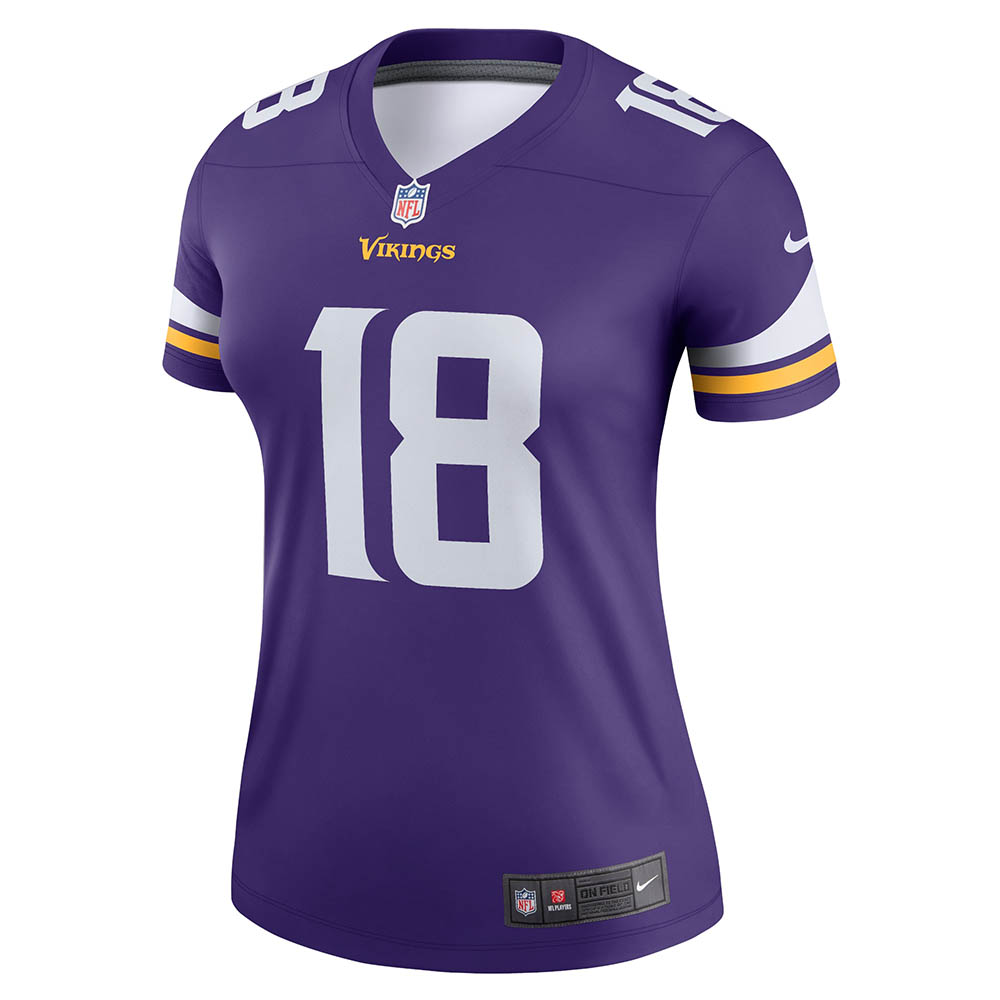 Nike Men's Minnesota Vikings Justin Jefferson #18 Alternate Purple Game  Jersey