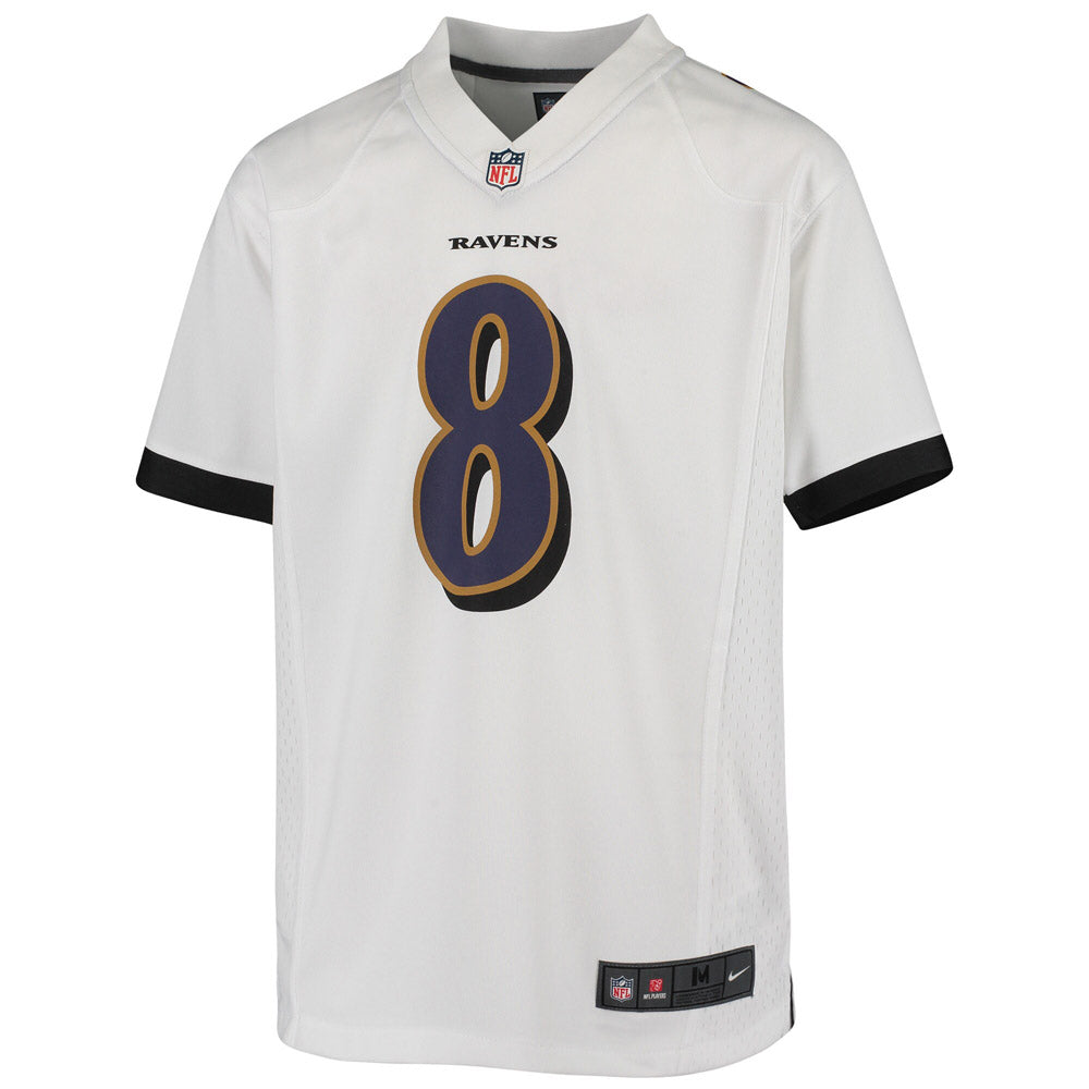 Baltimore Ravens Nike Atmosphere Jersey - Lamar Jackson 8 - Grey - Mens