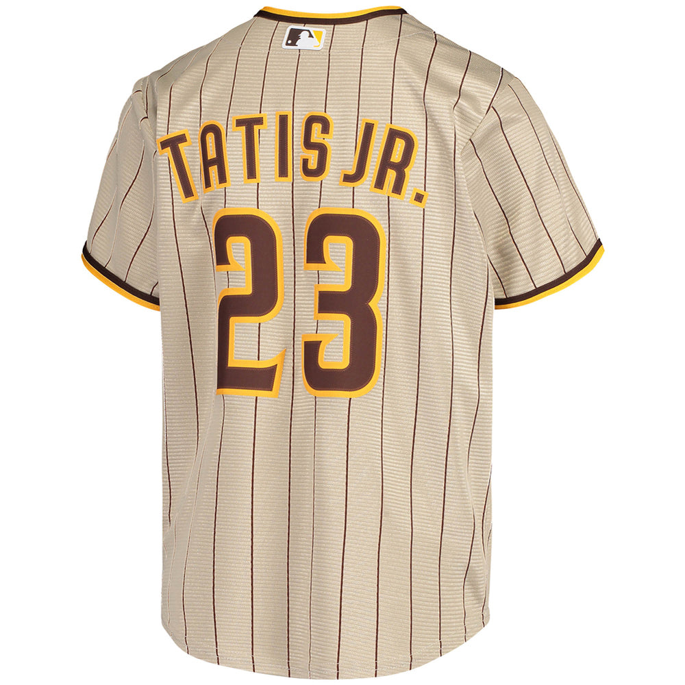 Nike Men's Replica San Diego Padres Fernando Tatis Jr. Cool Base Brown Jersey