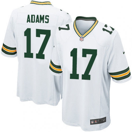 Men's Green Bay Packers #17 Davante Adams White 100th Season