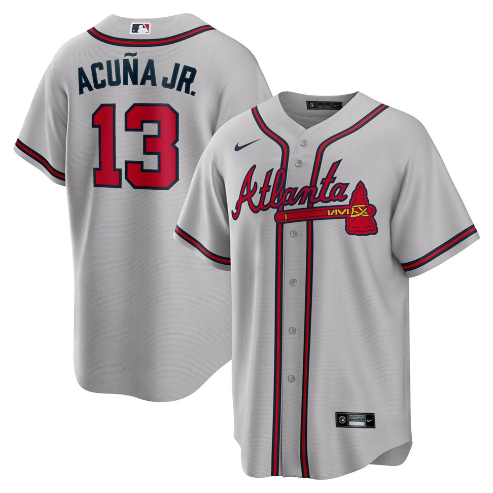 Ronald Acuna Jr. Men's Atlanta Braves Jersey - Black/White Replica