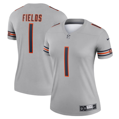 Nike Little Kids' Chicago Bears Justin Fields #1 Navy Game Jersey