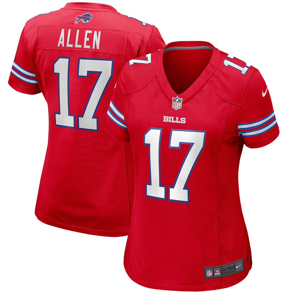 Men's Nike Josh Allen Red Buffalo Bills Alternate Game Jersey, Size: Small