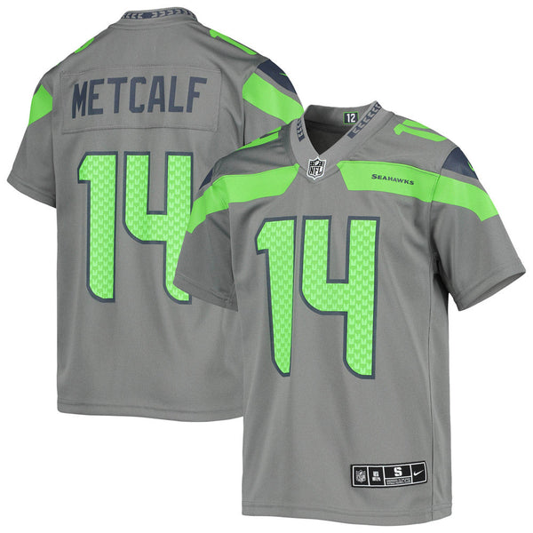 Limited Men's D.K. Metcalf Green Jersey - #14 Football Seattle Seahawks  100th Season Rush Vapor Untouchable Size 40/M