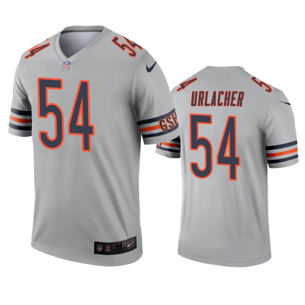 Youth Nike Justin Fields Gray Chicago Bears Inverted Game Jersey